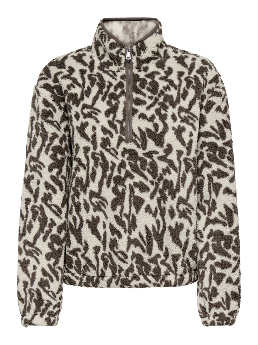 ONLNEW DALLAS L/S HIGHNECK ZIP SWT NOOS