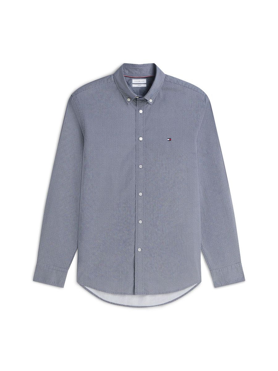 FLEX POPLIN SMALL PRINT SHIRT