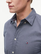 FLEX POPLIN SMALL PRINT SHIRT