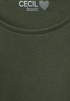 Basic T-Shirt mit Rundhals in Unifarbe