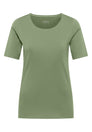 Basic T-Shirt mit Rundhals in Unifarbe