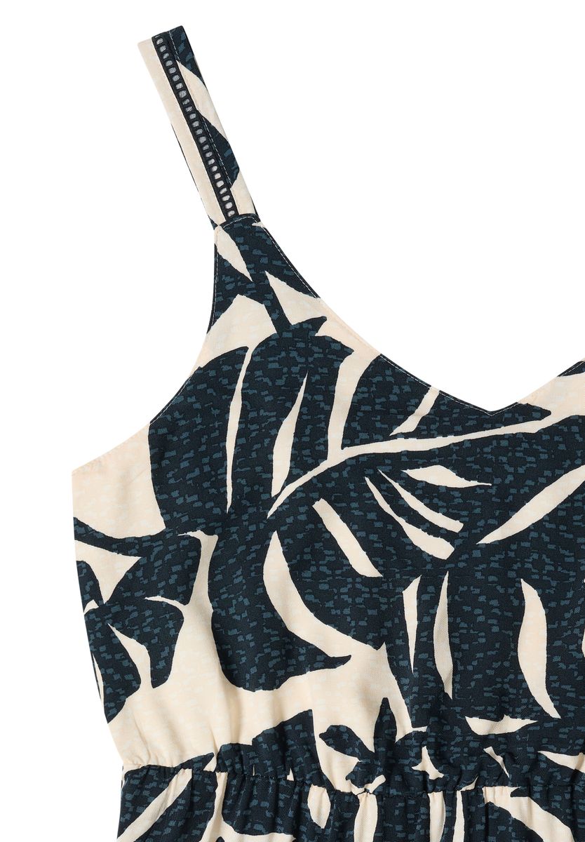 Maxikleid mit V-Neck und Print