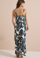 Maxikleid mit V-Neck und Print