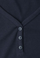 3/4-Arm Shirt mit Knopfdetail