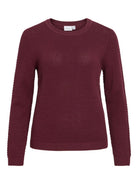 VIDALO O-NECK L/S KNIT TOP- NOOS