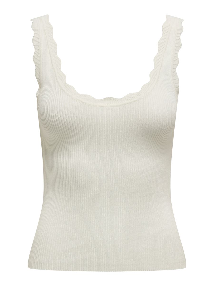 JDYNANNA S/L SCALLOP EDGE TOP KNT NOOS