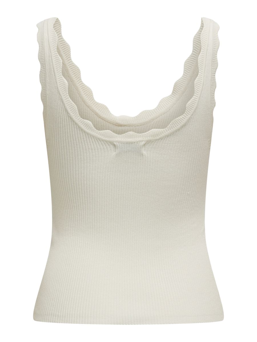 JDYNANNA S/L SCALLOP EDGE TOP KNT NOOS