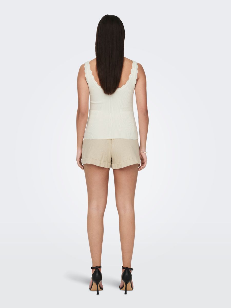 JDYNANNA S/L SCALLOP EDGE TOP KNT NOOS
