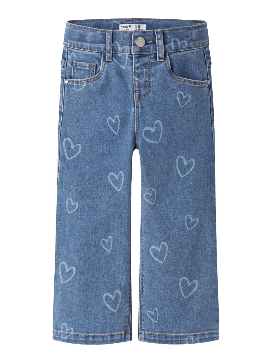 NMFROSE WIDE AOP JEANS 4044-ON NOOS