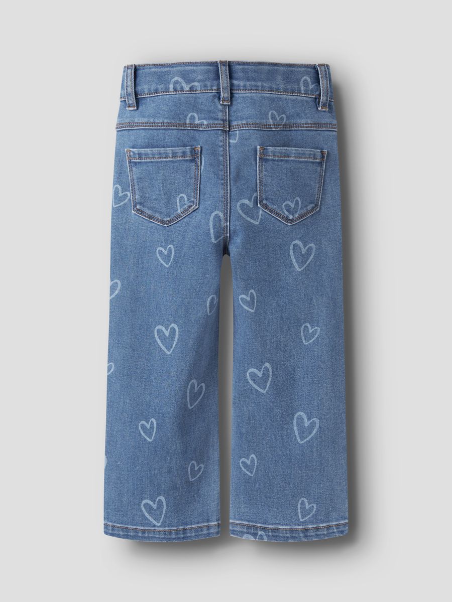 NMFROSE WIDE AOP JEANS 4044-ON NOOS