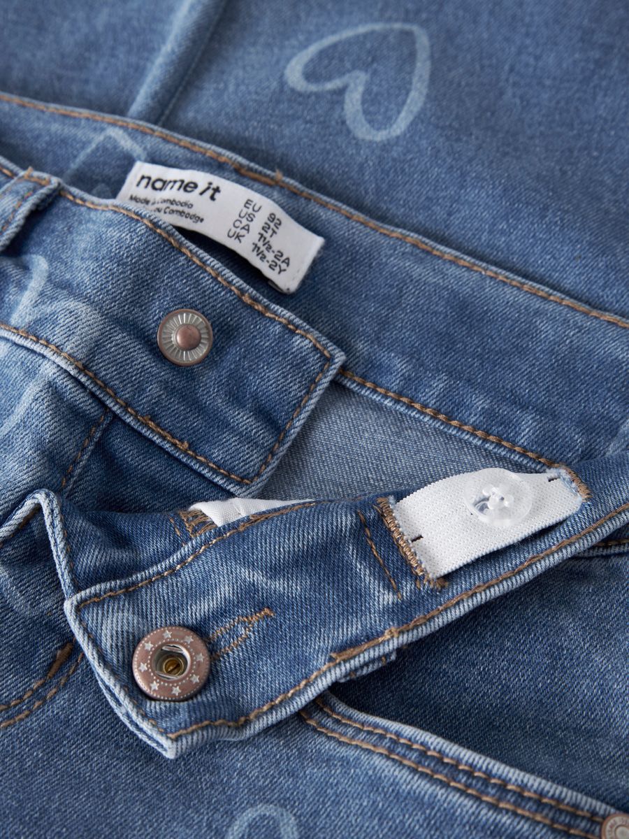 NMFROSE WIDE AOP JEANS 4044-ON NOOS