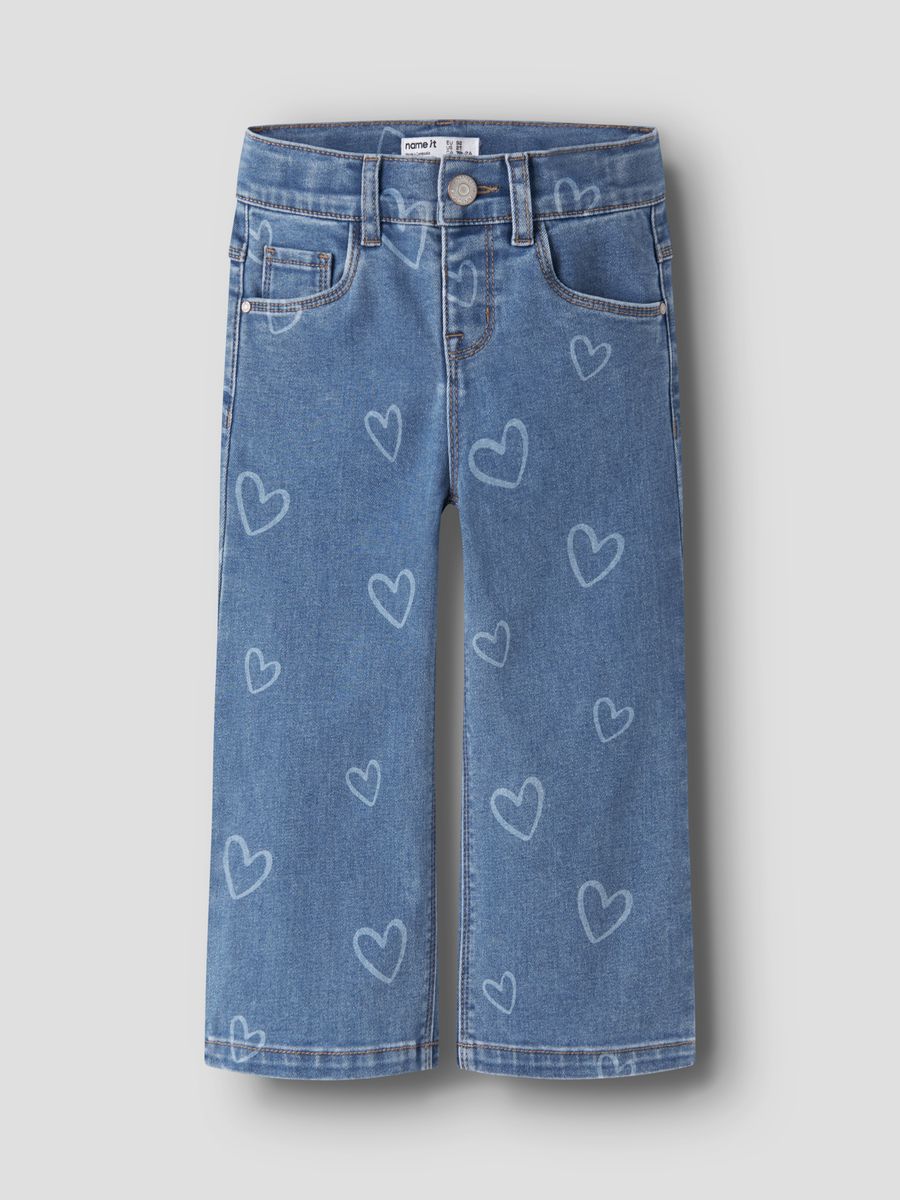 NMFROSE WIDE AOP JEANS 4044-ON NOOS
