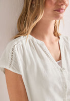 Dropped Shoulder Blusenshirt mit Tape