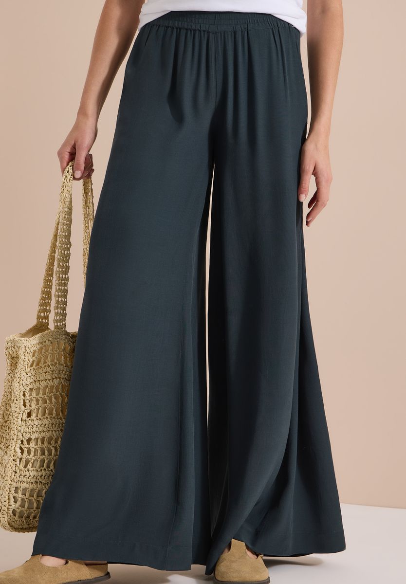 EOS_Wide Leg Crepe Viscose Sol