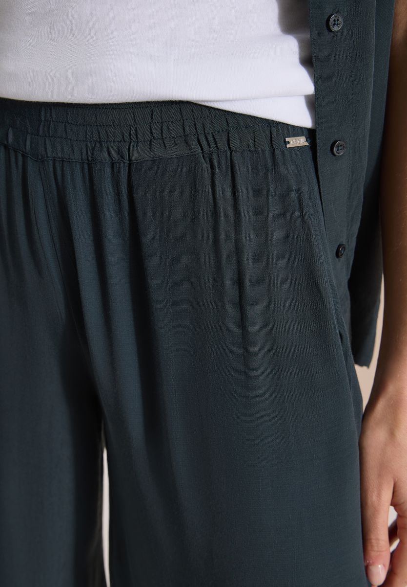 EOS_Wide Leg Crepe Viscose Sol