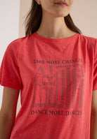 T-Shirt in Ausbrenner-Optik