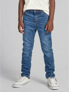 matt denim pants