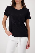 T-Shirt mit Strasssteinen