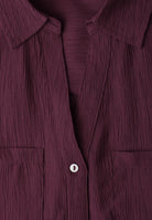 Kurzarm Hemdbluse mit Turn-Up-Details