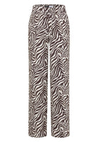 Straight Leg Hose mit Zebraprint