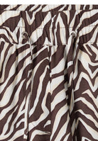 Straight Leg Hose mit Zebraprint