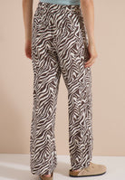 Straight Leg Hose mit Zebraprint