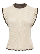 JDYVIOLET S/L FRILL PULLOVER KNT NOOS