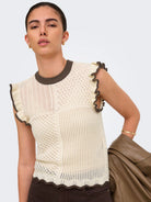 JDYVIOLET S/L FRILL PULLOVER KNT NOOS