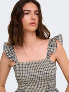 JDYHOLLY S/L SMOCK TOP WVN  EXP