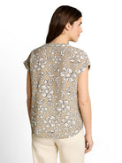 Loose Fit Bluse mit V-Ausschnitt