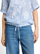 Oversize Bluse mit Blumenmuster