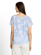 Bluse mit Streifen aus Jacquard