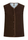 Teddy Weste mit seitlichen Eingrifftaschen