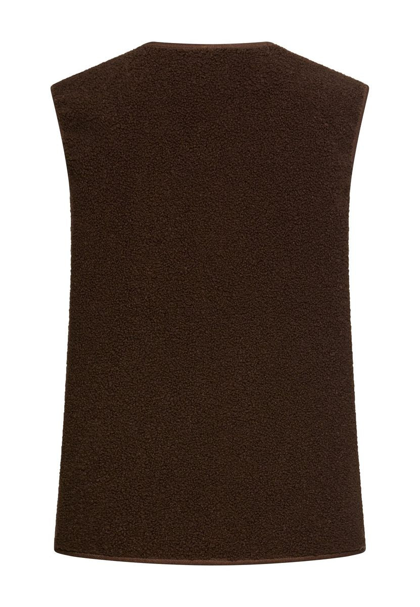 Teddy Weste mit seitlichen Eingrifftaschen