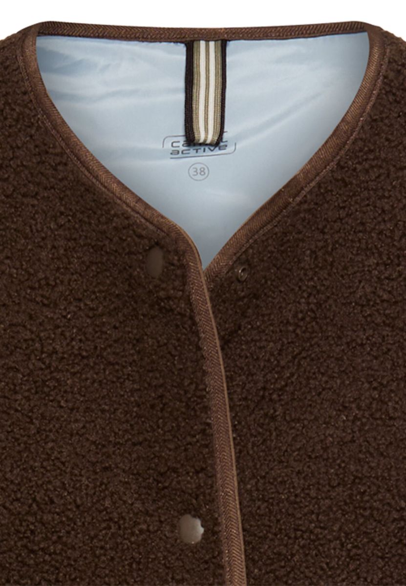 Teddy Weste mit seitlichen Eingrifftaschen