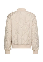 Oversize Bomberjacke mit bedrucktem Futter