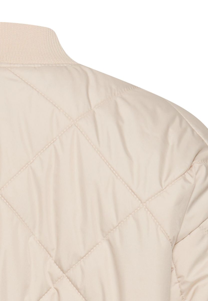 Oversize Bomberjacke mit bedrucktem Futter