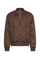 Oversize Bomberjacke mit bedrucktem Futter