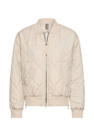 Oversize Bomberjacke mit bedrucktem Futter