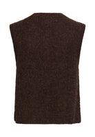 Strickweste mit Knopfleiste