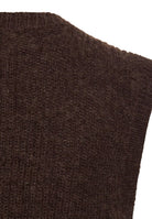 Strickweste mit Knopfleiste