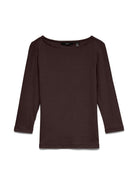 VMCHLOE PANDA 3/4 BOATNECK TOP JRS