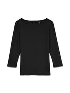 VMCHLOE PANDA 3/4 BOATNECK TOP JRS