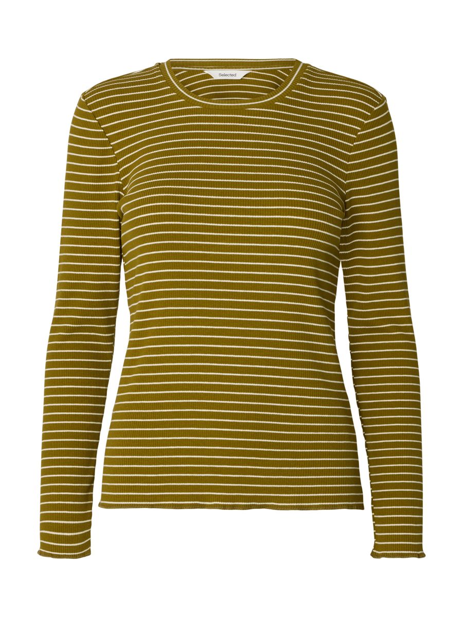 SLWANNA LS CREW NECK TEE STR NOOS
