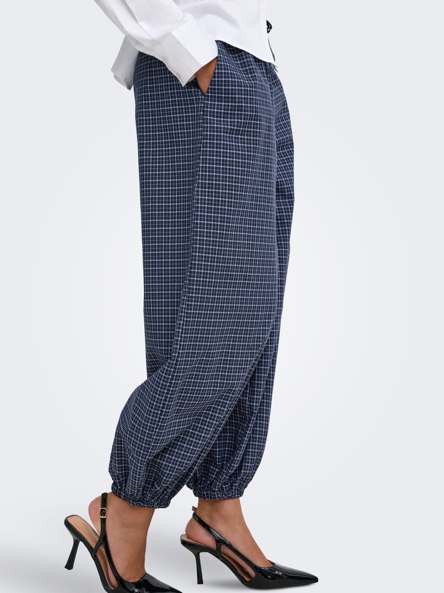 JDYPEGGY MW CHECK LOOSE PANT WVN EXP