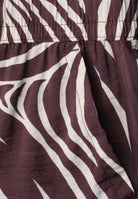 Wide Leg Hose mit Print und Gallonstreifen