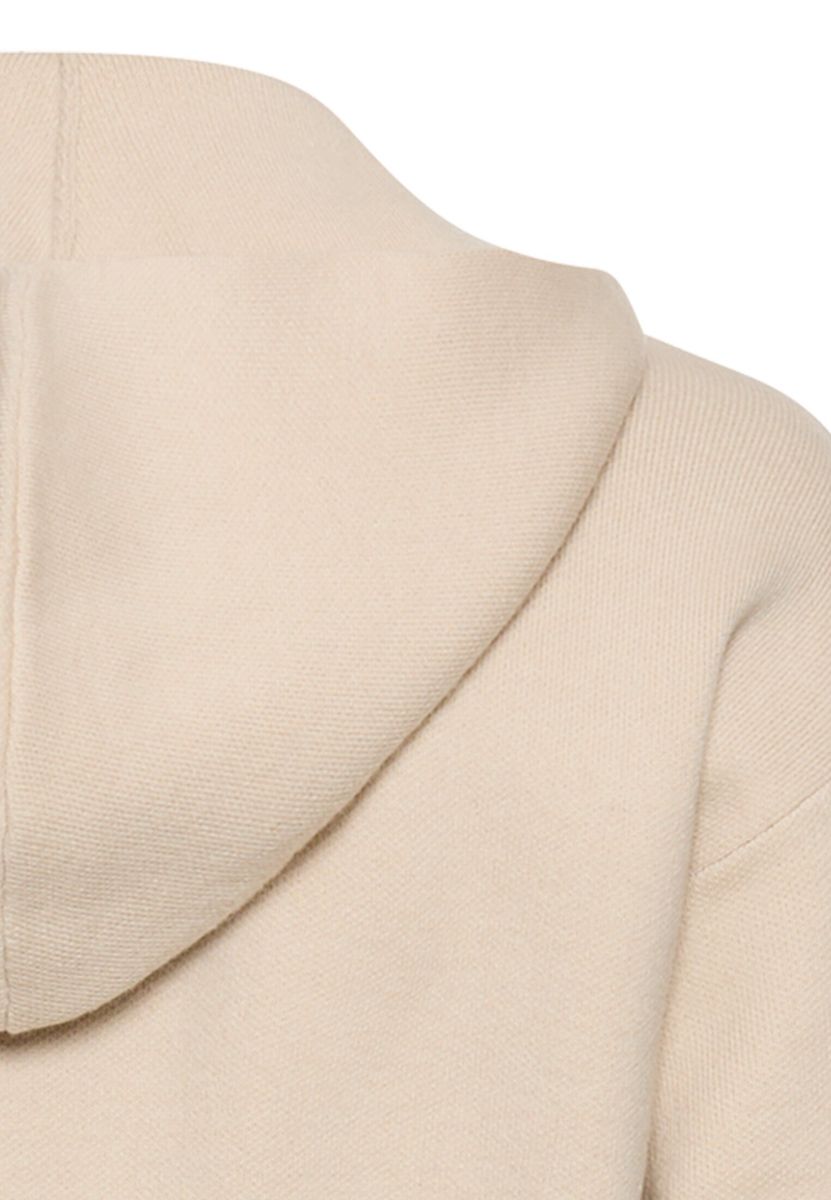 Strickjacke mit Kapuze