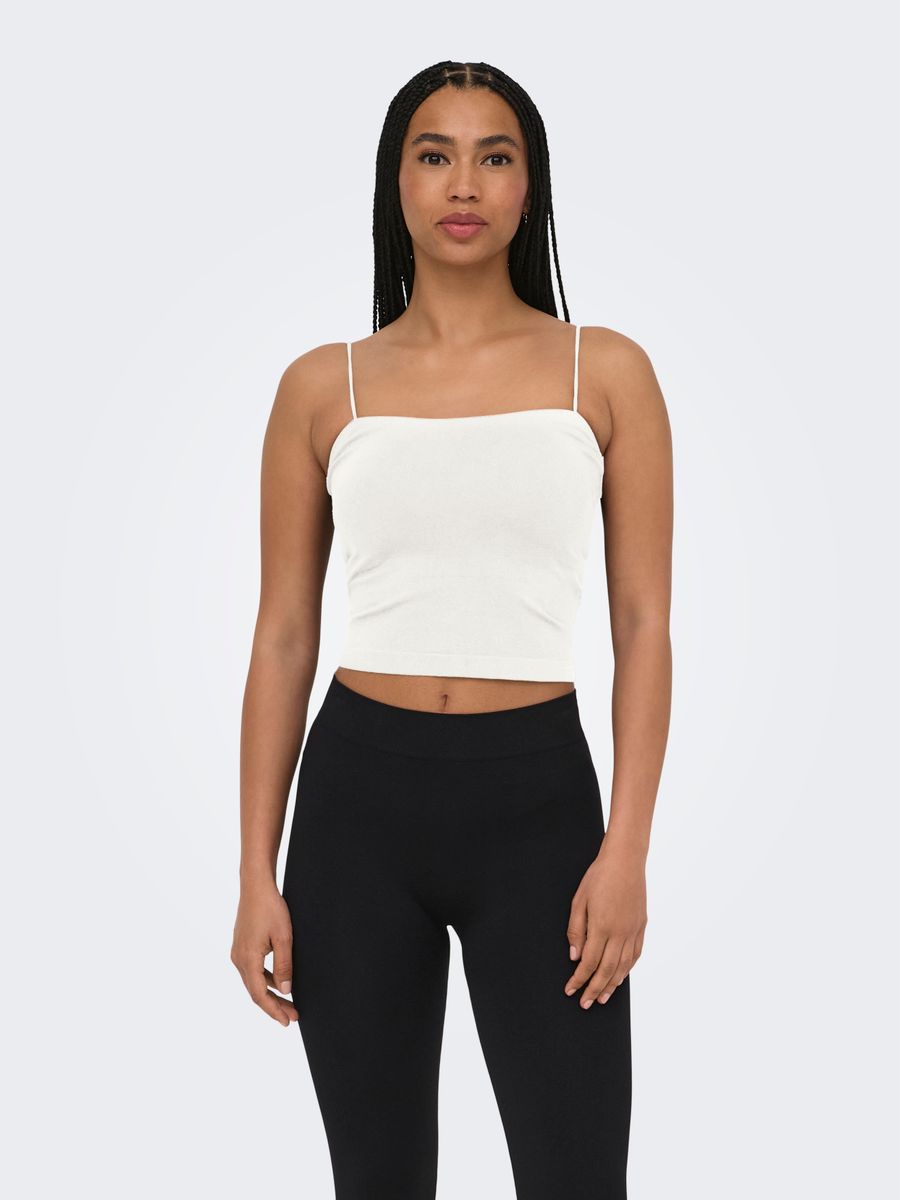 ONLBELLA SEAMLESS PADDED CROP TOP ACC