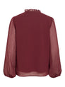 VIFALIA V-NECK TIE L/S TOP