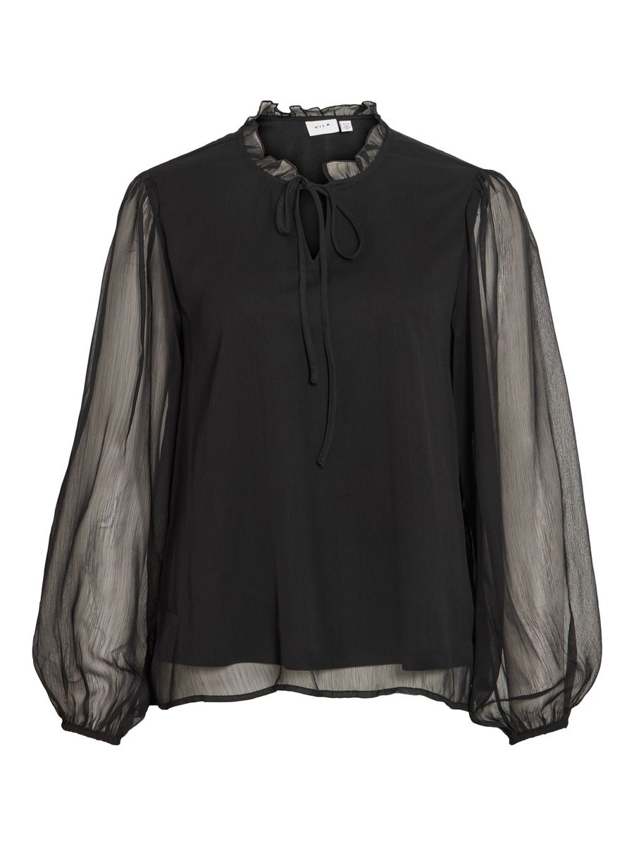 VIFALIA V-NECK TIE L/S TOP